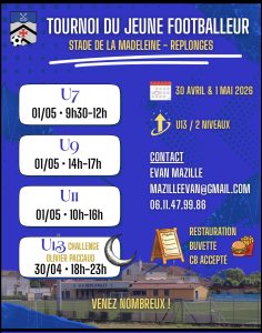 🏆⚽ TOURNOI DU JEUNE FOOTBALLEUR ⚽🏆