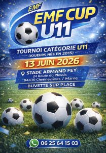 ⚽🔥 EMF CUP U11 – Le rendez-vous à ne pas manquer ! 🔥⚽