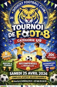 ⚽ TOURNOI U9 À 8 – DOUCHY FC ⚽
