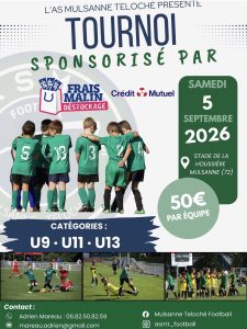 🏆 TOURNOI JEUNES AS MULSANNE TÉLOCHÉ – ÉDITION 2026 🏆
