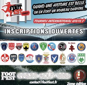 ⚽ FOOT’FEST GIRLS 2026 – Tournoi International U12/U13 Féminin