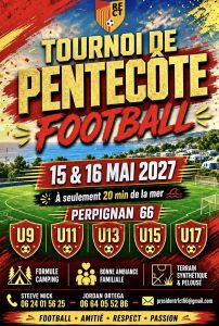 🏆 Tournoi de Pentecôte Football RFCT 2027 ⚽☀️