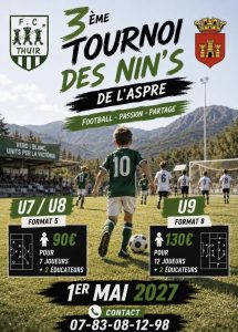 ⚽ 3ᵉ TOURNOI DES NIN’S DE L’ASPRE – FC THUIR 🏆