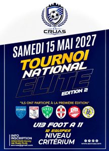 🏆⚽ Tournoi National Élite U13 – AS Cruas 2027 ⚽🏆